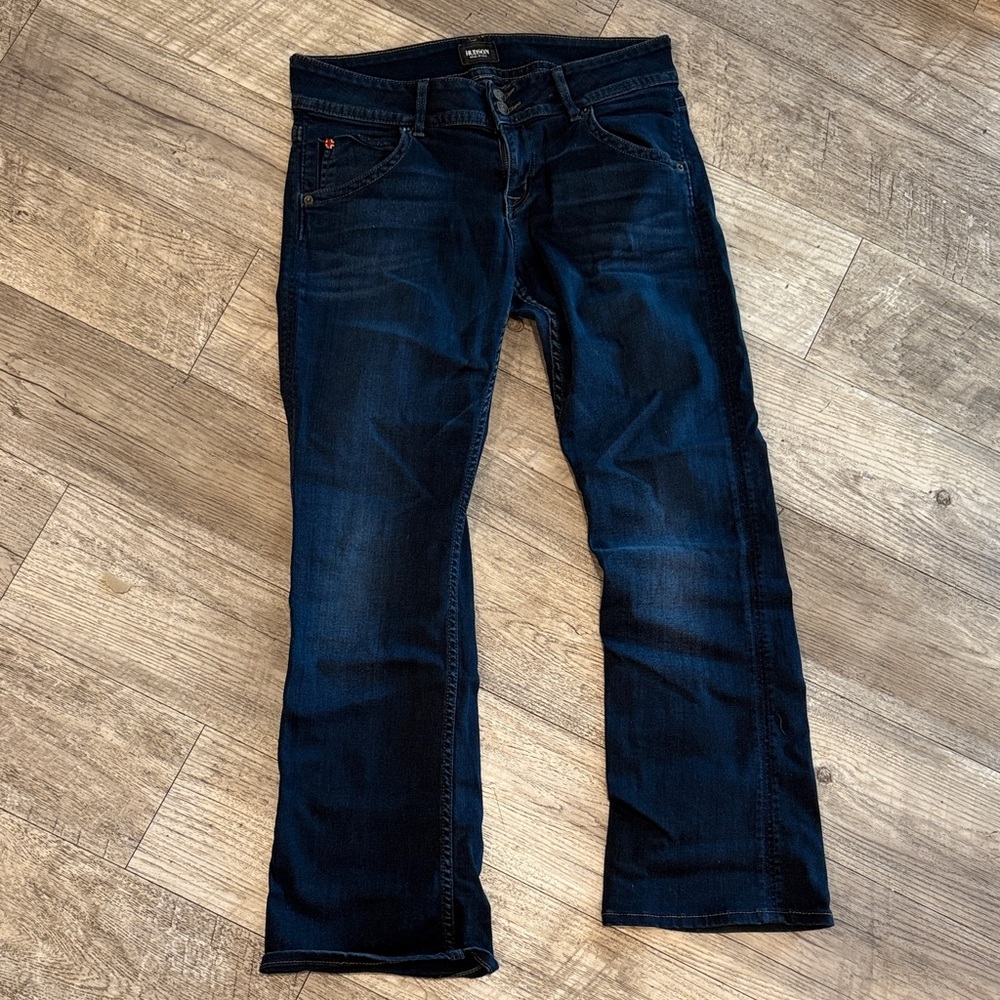 Hudson Jeans Women's Dark Blue Signature bootcut  Leg